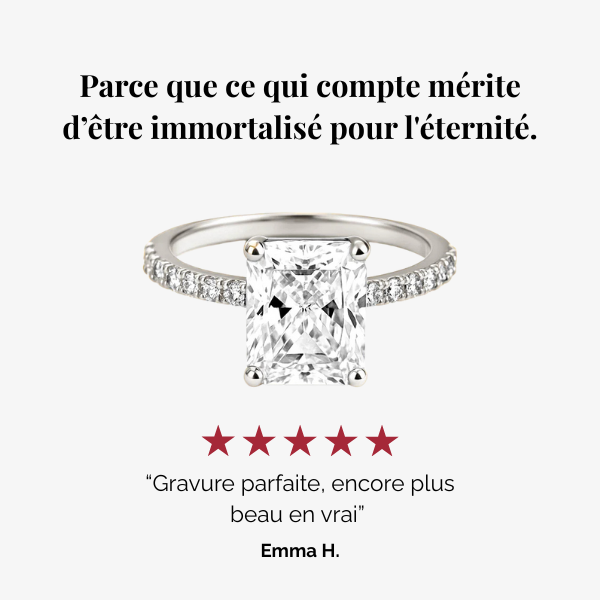 Bague Éternelle - Argent blanc